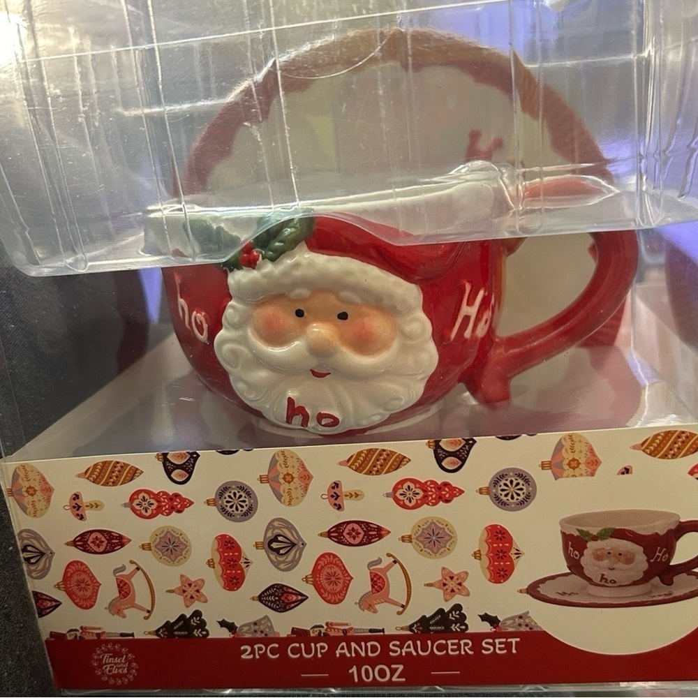 Santa Claus Cup and Saucer Set